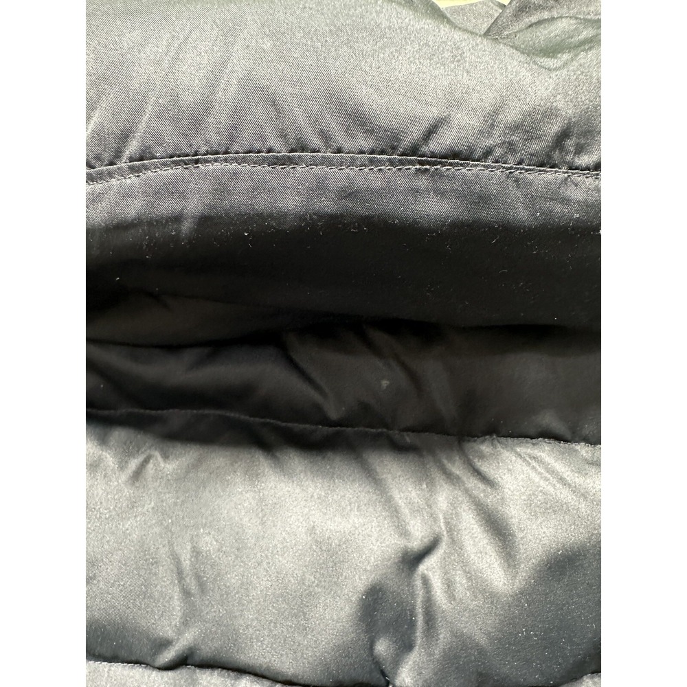 Cole Haan Signature Womens Black Down & Feather Puffer Coat Hooded Medium - Picture 11 of 16